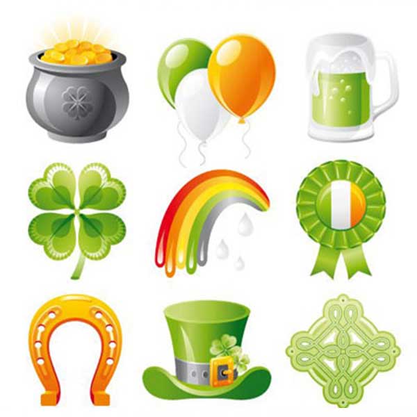 iconos-dia-san-patricio-vectores