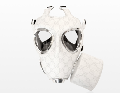  de un diseñador, y he aquí la muestra: unas máscaras de gas con estilo, 